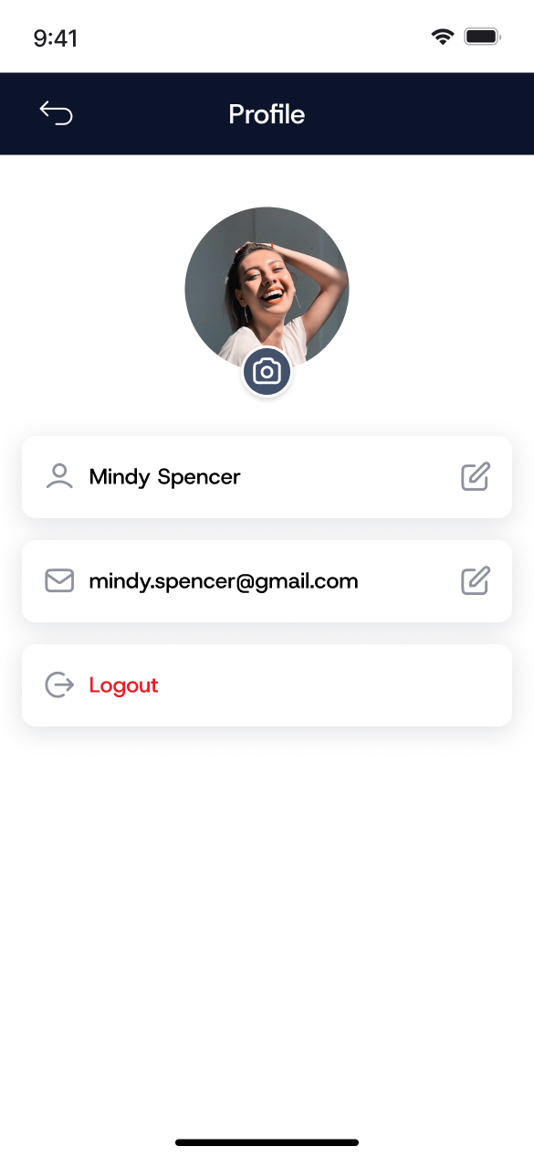 Sym8ry profile screen