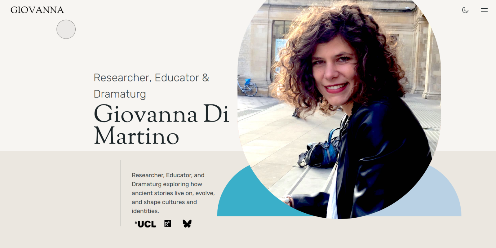 Giovanna Di Martino Academic Website Design