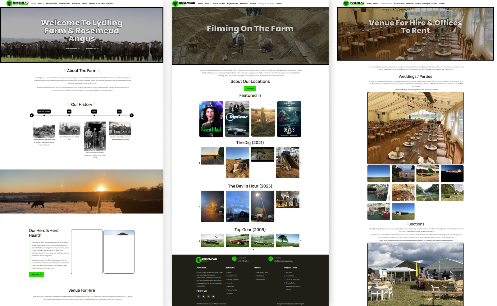 Farm Website Layout