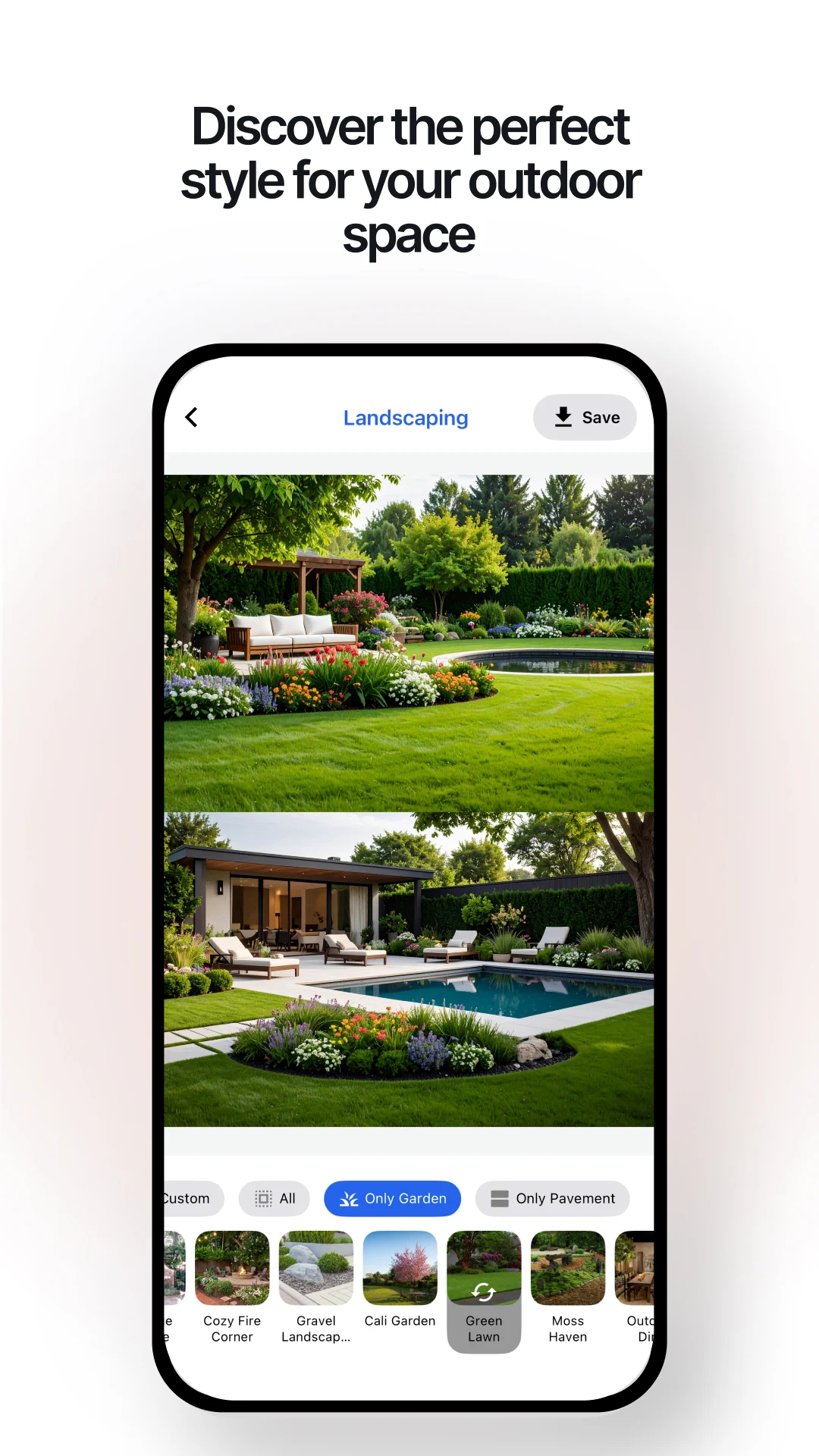 Renovate AI home screen