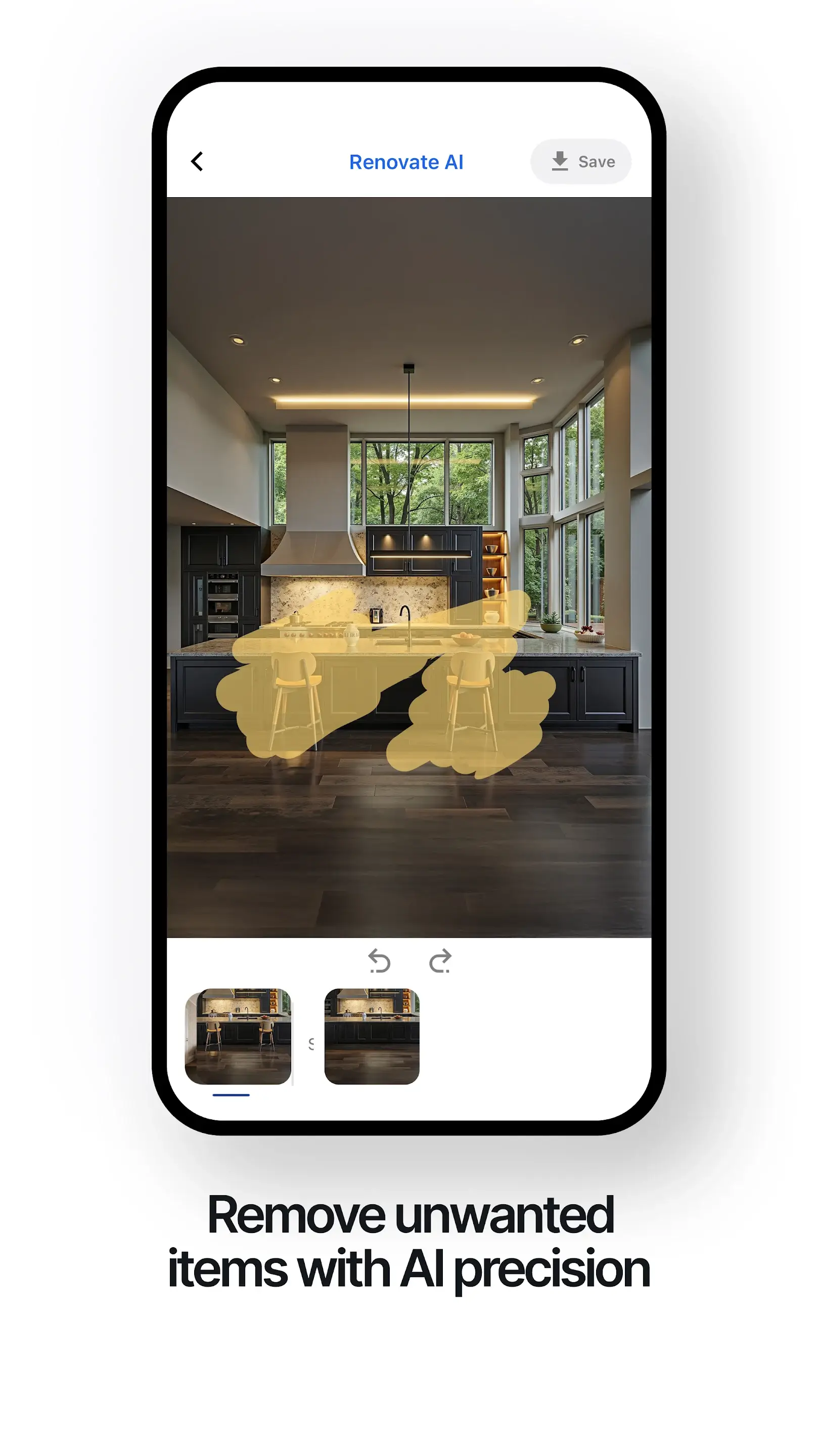 Renovate AI style selection